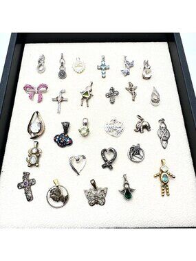 Sterling Silver Pendant Charm Lot 51 Grams Wear Scrap or Resell All XRF Tested